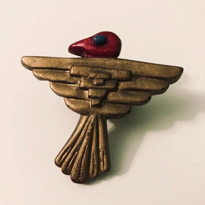Vintage Boy Scout Neckerchief Plastic Slide Scarf  Slider Eagle Bird